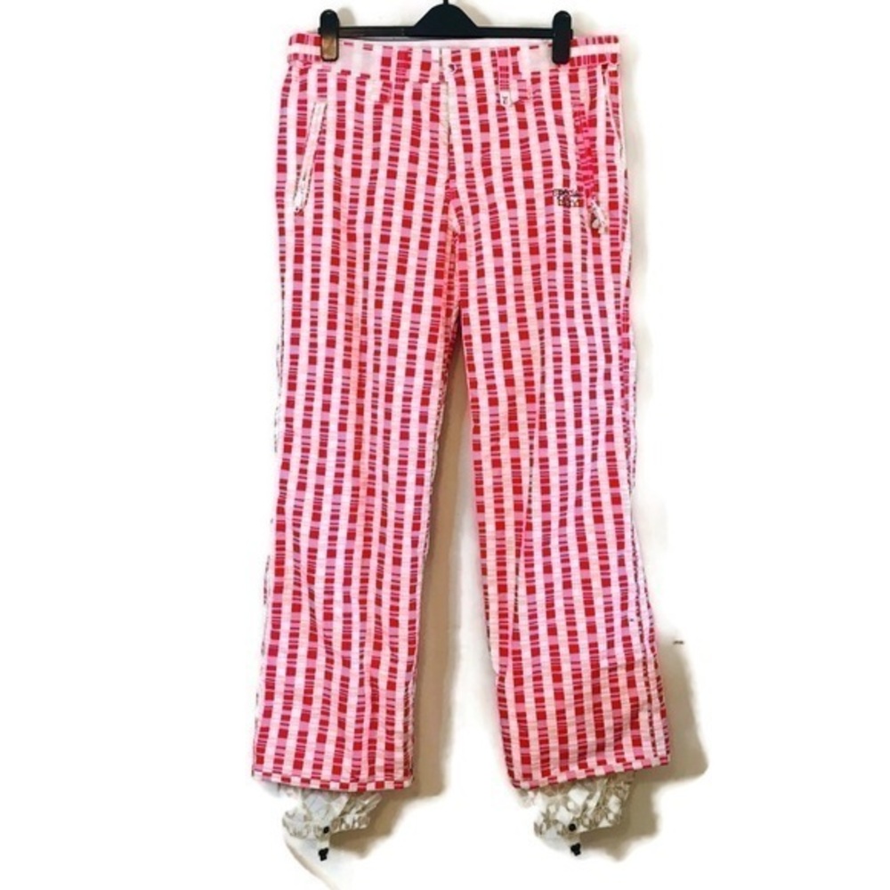 Special Blend 10K Calyx Collection Pink Red Print Snow Pants Women’s size Large